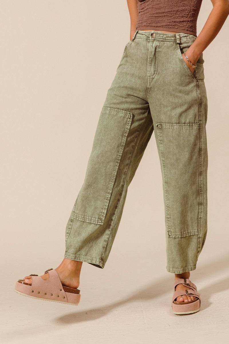 Barrel Shaped Cargo Pants